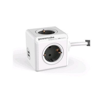 Forgrener ALLOCACOC 4x strøm 2x USB 1,5m