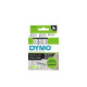Tape DYMO D1 12mm x 7m sort/klar
