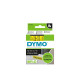 Tape DYMO D1 12mm x 7m sort/gul