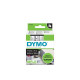 Tape DYMO D1 9mm x 7m sort/klar