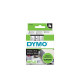 Tape DYMO D1 9mm x 7m sort/klar