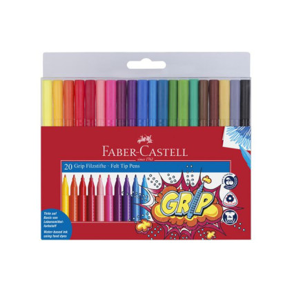 Tusj FABER CASTELL Grip Color Marker(20)