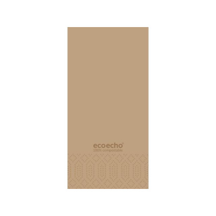 Serviett DUNI 3L 40cm 1/8 eco brun (250)