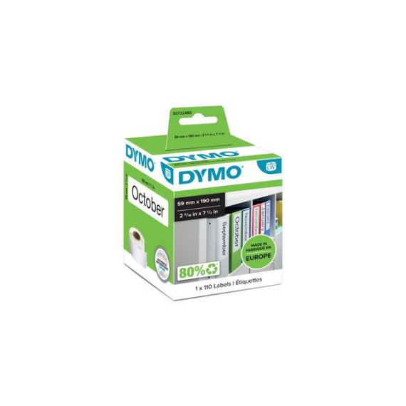 Etikett DYMO brevordner 59x190mm (110)