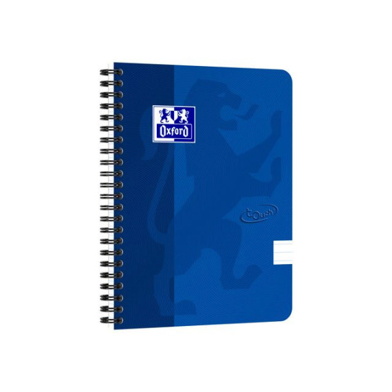 Notatbok OXFORD Touch A5+ 90g linjer blå