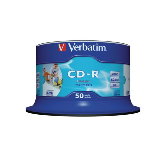 CD-R VERBATIM 700MB 52X Spindel (50)