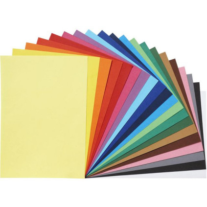 Farget papir A4 120g 20 farger (1000)