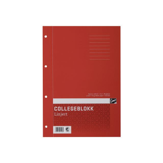 Collegeblokk EMO A4 60g 80bl linjer (2)