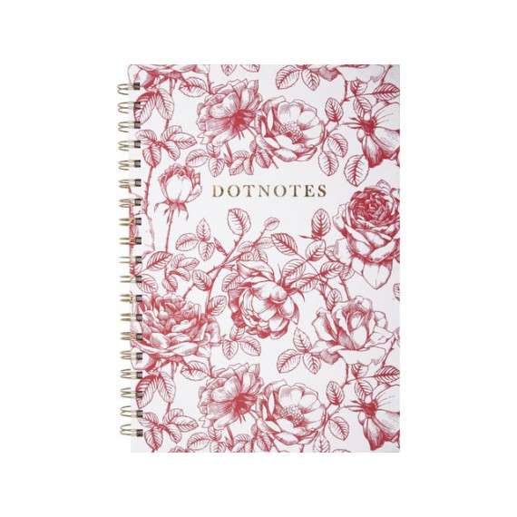 Kalender BURDE DotNotes B5 spiral Blomst