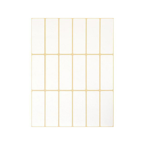 Etikett AVERY manuell 19x50mm hvit (486)