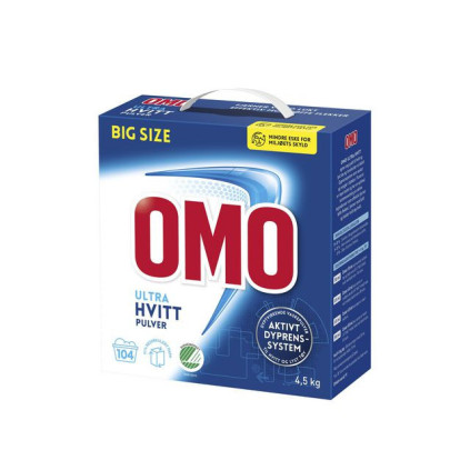 Tøyvask OMO Ultra Hvitt 4,5 kg