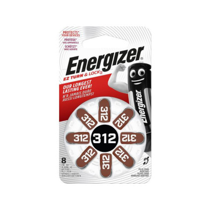 Batteri ENERGIZER høreapparat ZA 312 (8