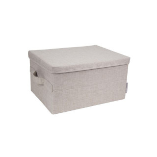 Oppbevaringsboks BIGSO m/lokk M beige