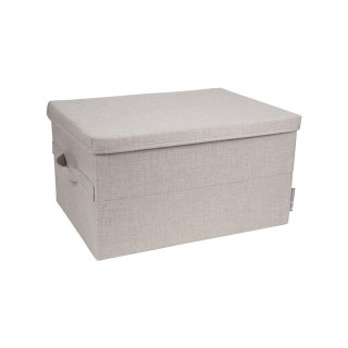 Oppbevaringsboks BIGSO m/lokk L beige