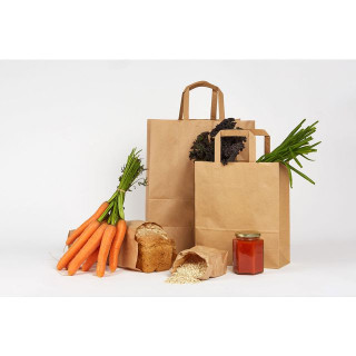 Bærepose papir m/håndtak 19L (250)