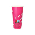 Drikkebeger papp 0,5L rosa (50)
