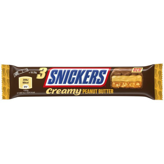 Sjokolade SNICKERS Creamy peanutbutter