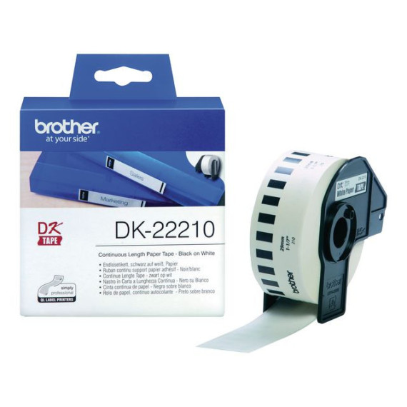 Etikett BROTHER DK-22205 62mmx30,48m hvi