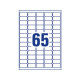 Etikett AVERY mini laser 38,1x21,2(6500)