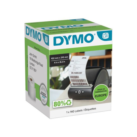 Etikett DYMO LW XL DHL Frakt 102x210mm
