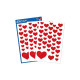 Etikett AVERY dekor røde hjerter (3)
