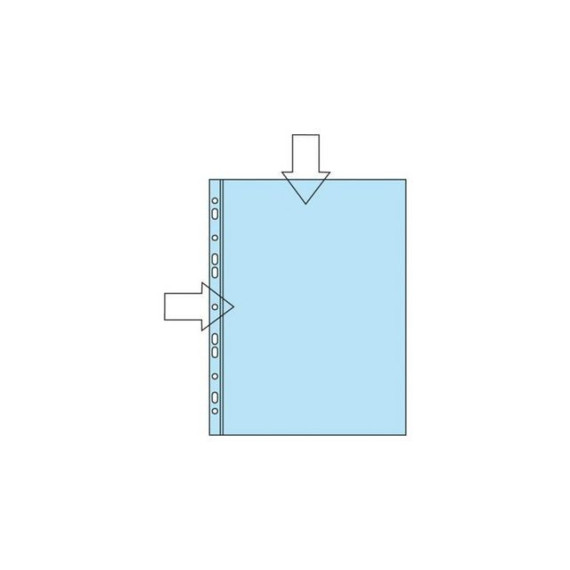 Plastlomme BANTEX A4 L-åpn. 100my (100)