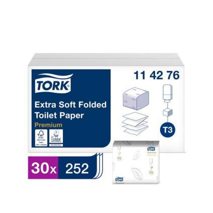 Toalettpapir TORK Premi ark 2L T3 (7560)