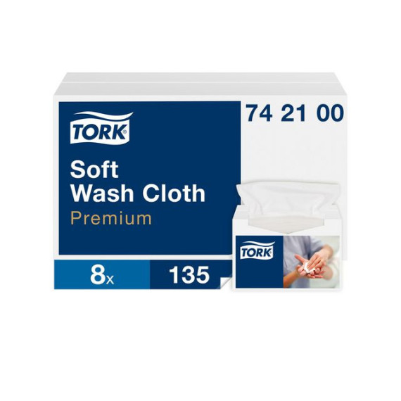Vaskeklut TORK Premium 30x19 hvit (135)