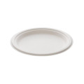 Tallerken bagasse 23cm hvit (50)