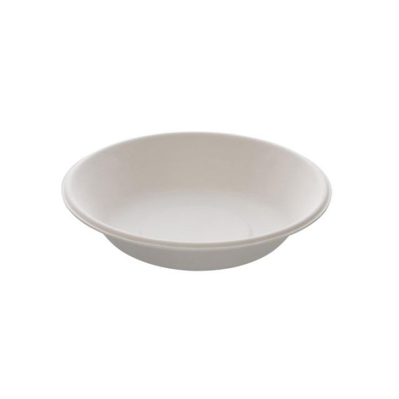 Tallerken bagasse dyp 18cm hvit (50)