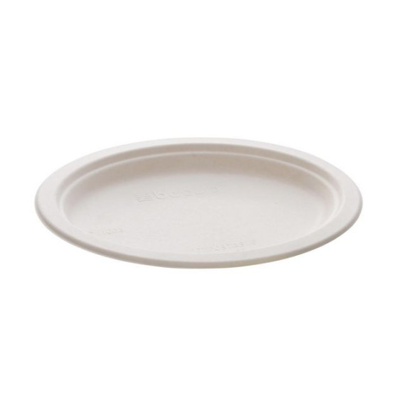 Tallerken bagasse oval 19x26cm (50)