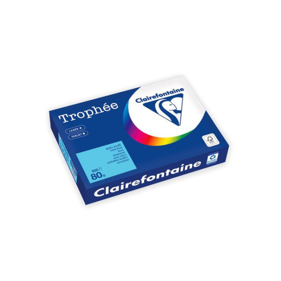 Kopipapir TROPHEE A4 80g lyseblå (500)