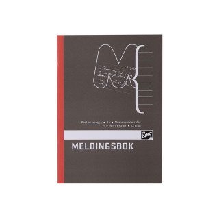 Meldingsbok EMO A6 paginert 48 sider