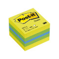 Notatkube POST-IT 51x51 gul/grønn/blå