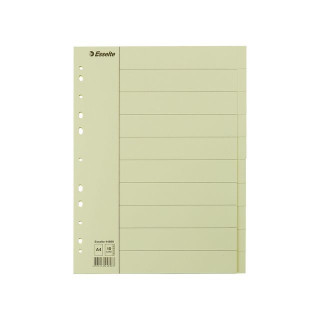 Skilleblad ESSELTE A4 10-delt manilla