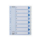 Register ESSELTE A4 plast 1-8 blå/hvit