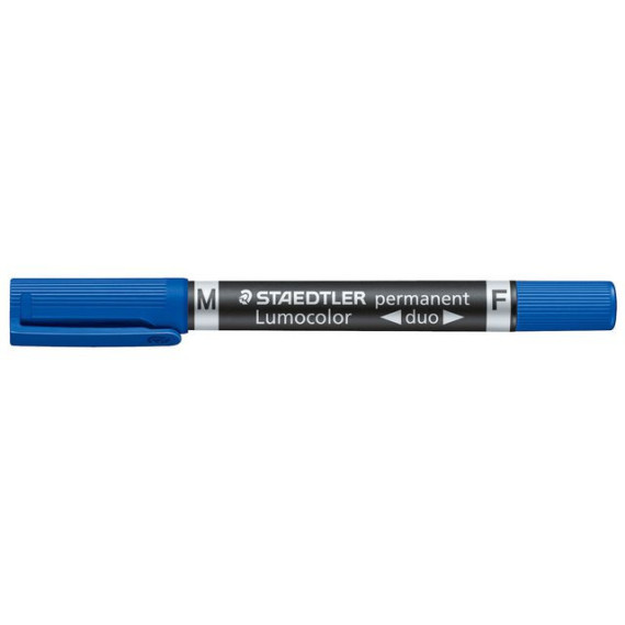 Merkepenn LUMOCOLOR Duo 0,6-1,5mm blå
