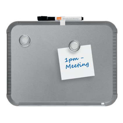 Whiteboard NOBO Slim-Line 22x28cm sølv