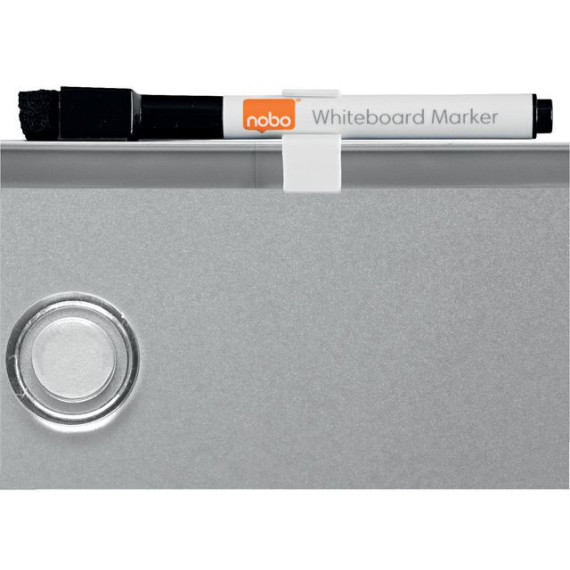 Whiteboard NOBO Slim-Line 22x28cm sølv