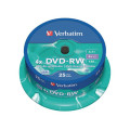 DVD-RW VERBATIM 4.7GB 4X spindle (25)