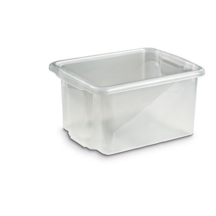 Oppbevaringsboks 23L transparent plast