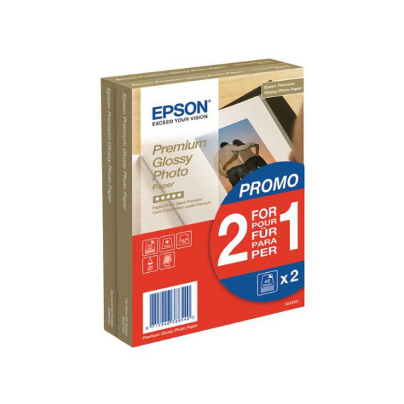 Fotopapir EPSON Glossy 10x15 255g (2x40)