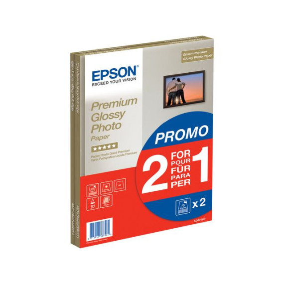 Fotopapir EPSON Pr gloss A4 255gr (2x15)