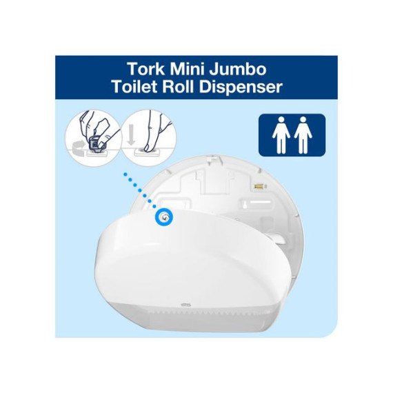 Dispenser TORK toalett mini jumbo T2hvi