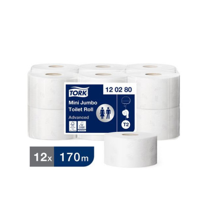 Toalettpapir TORK Advance 2L T2 170m