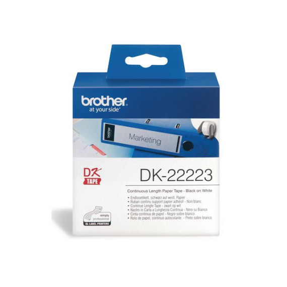 Etikett BROTHER DK-22223 50mmx30,48m hvi