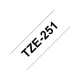 Tape BROTHER TZe-251 24mmx8m sort/hvit