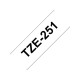 Tape BROTHER TZe-251 24mmx8m sort/hvit