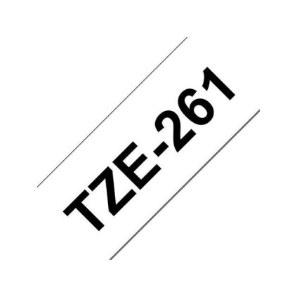 Tape BROTHER TZe-261 36mmx8m sort/hvit