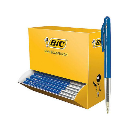 Kulepenn BIC M10 Clic M blå (100)